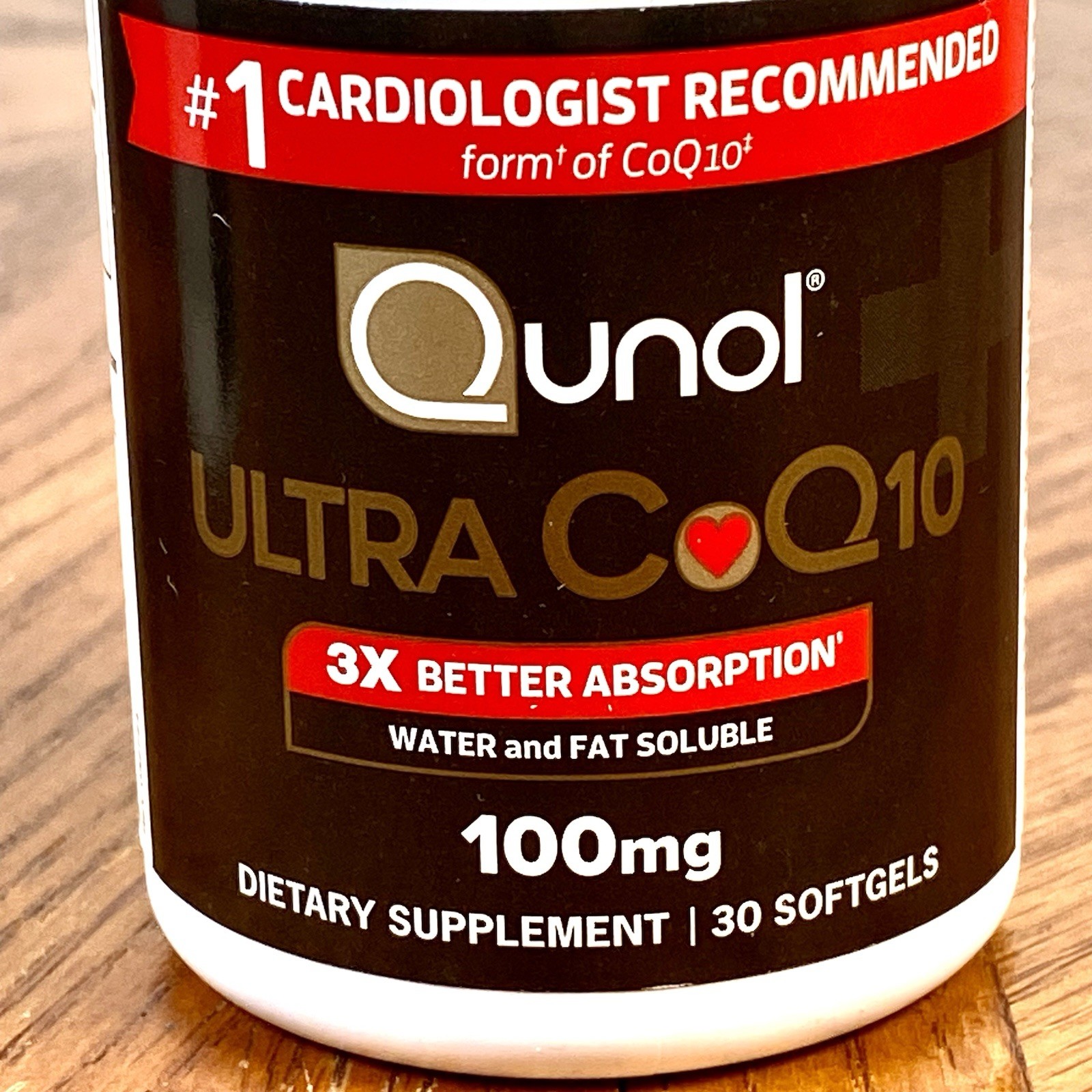 Qunol ~ Ultra CoQ10 100mg ~ 3x Better Absorption ~ 30 Softgels ~ Exp 12/2027