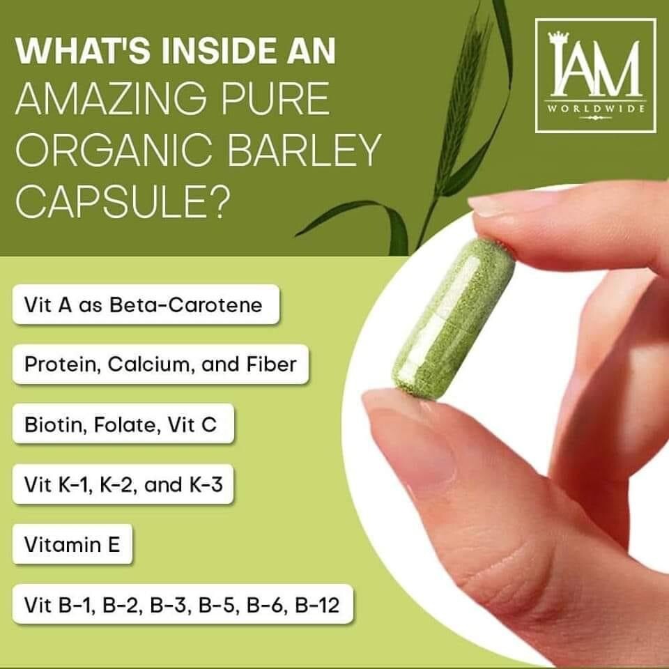 3 Boxes Barley Capsules-FREE SHIPPING, FACTORY SEALED)new Packaging
