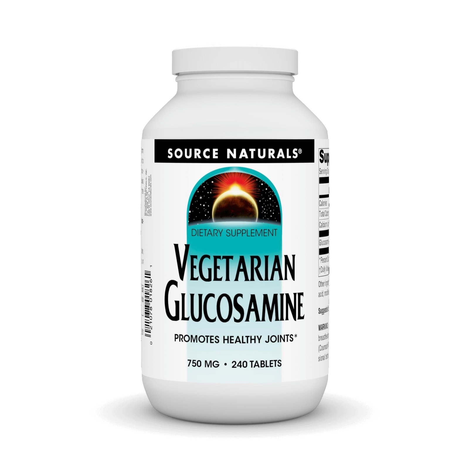 Vegetarian Glucosamine 750mg Tablets – Supports Healthy Joints, 240 Count