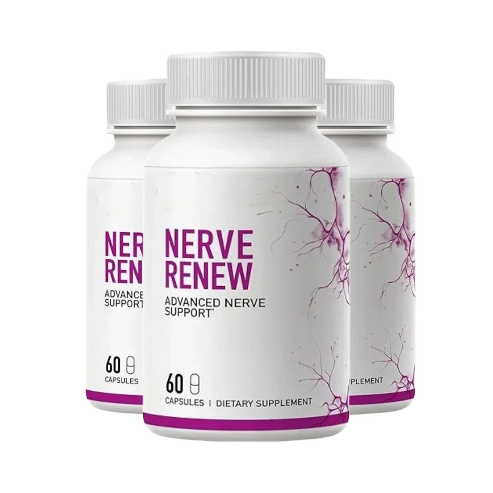3 Pack Nerve Renew Capsules – Advanced Nerve Support Daily Capsules- 60 Caps FS