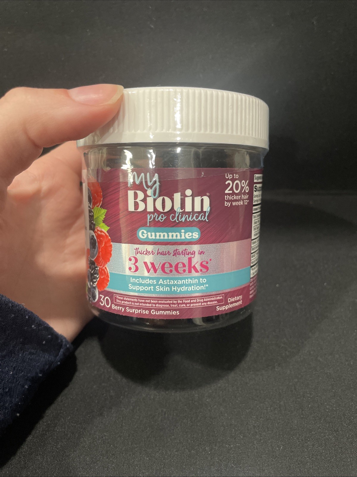 Purity Products MyBiotin ProClinical Gummies – Thicker Hair & Anti-Wrinkle 30 ct