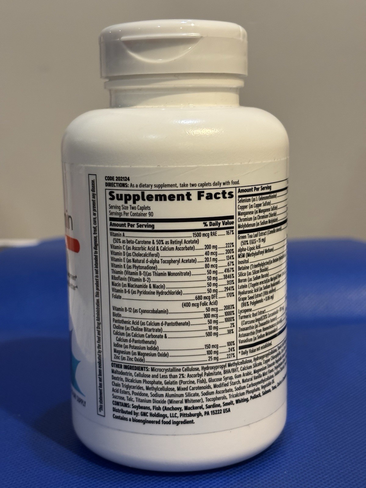 GNC Women’s Multivitamin Active Without Iron – 180 Caplets exp 8/26