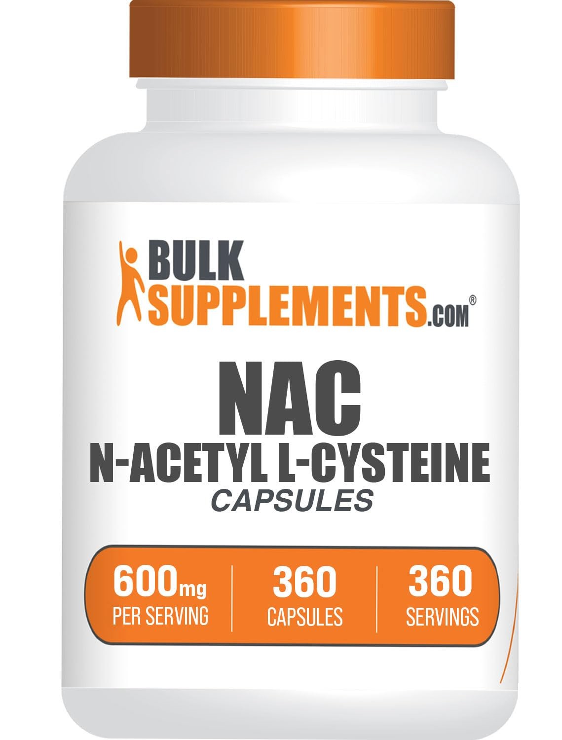N Acetyl L Cysteine 600Mg Capsules Nac Supplement For Overall Health 360 Count