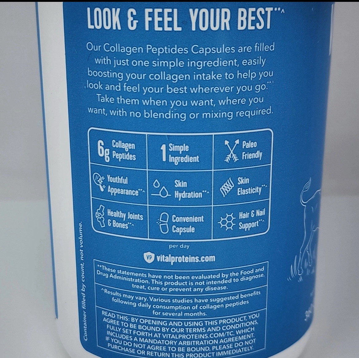 Vital Proteins Collagen Peptide – 360 Capsules SEALED/EXP 03/2027