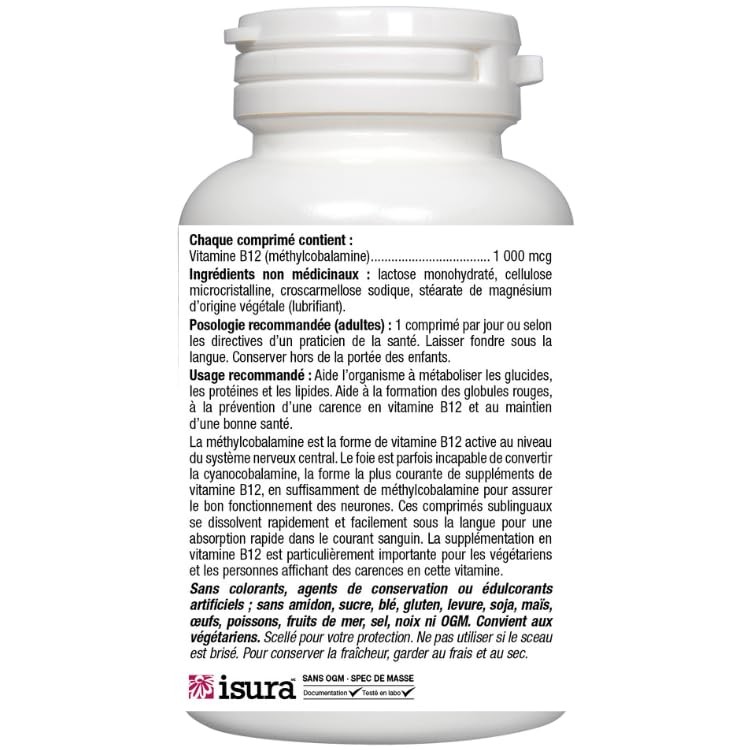 Bioclinic Naturals – B12 Methylcobalamin 1000 Mcg 60 Loz