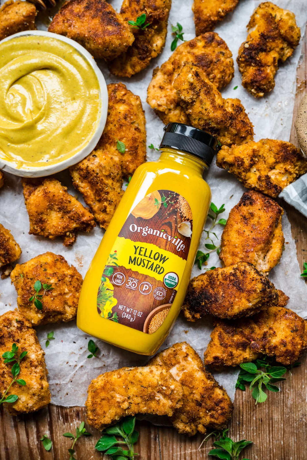 Organic Yellow Mustard Gluten Free Vegan Keto Friendly 12 Ounce Pack