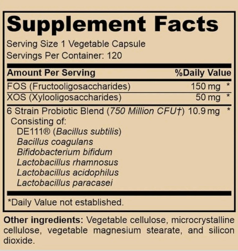 Inner Health Gentle Synbiotic 120 Caps Prebiotic Sensitive Intestine