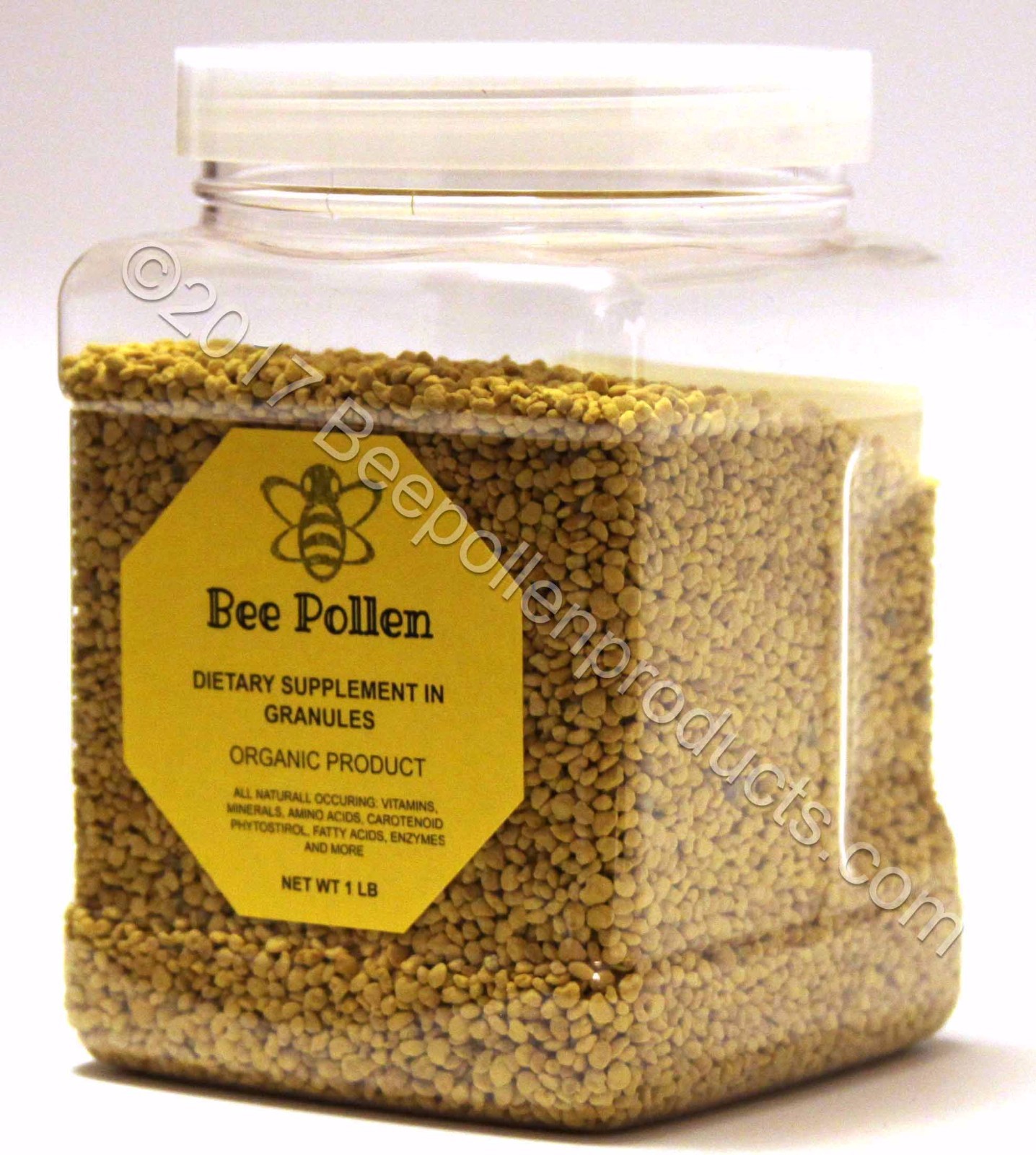 BEE POLLEN 100% Pure Natural Not Processed Raw Bee Pollen Granules 1 lb FDA Cert