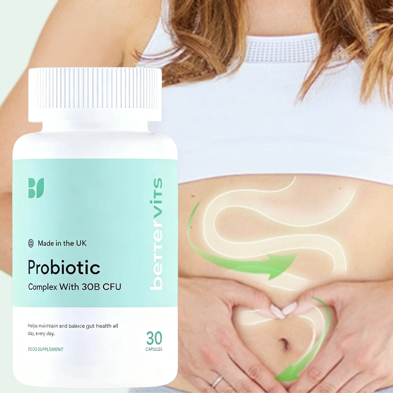 Complex Probiotic Bettervits – Gut Health – 30B CFU – Best Gut Health Supplement