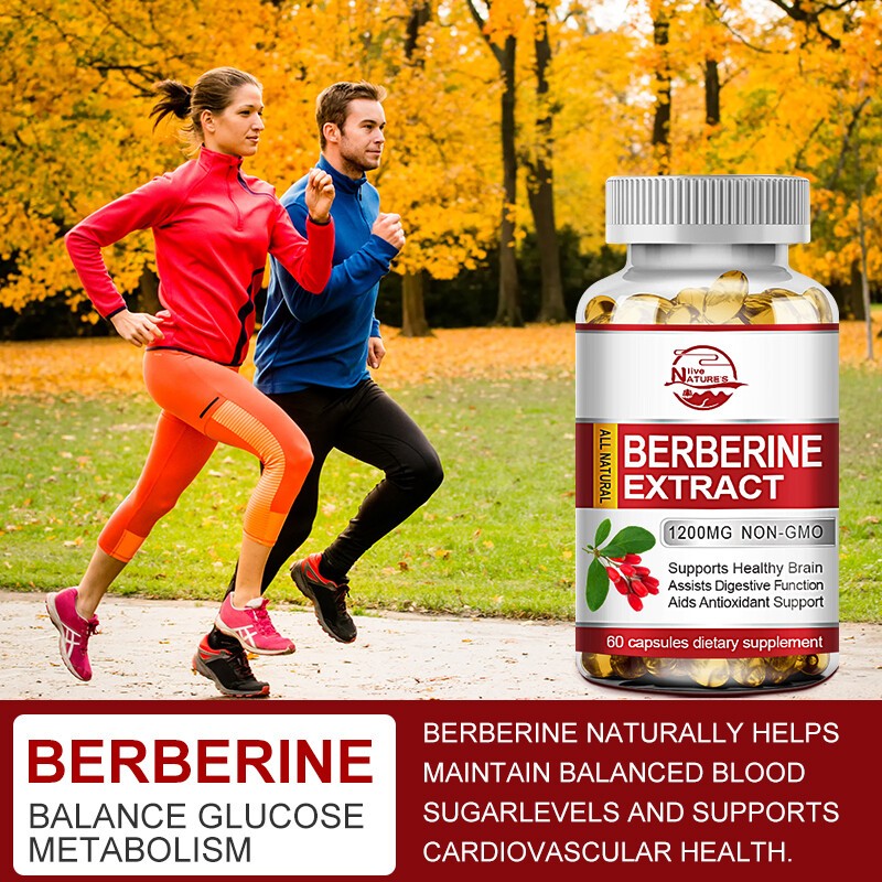 Berberine HCl 1200mg – High Potency Berberine Supplement – Blood Sugar Support