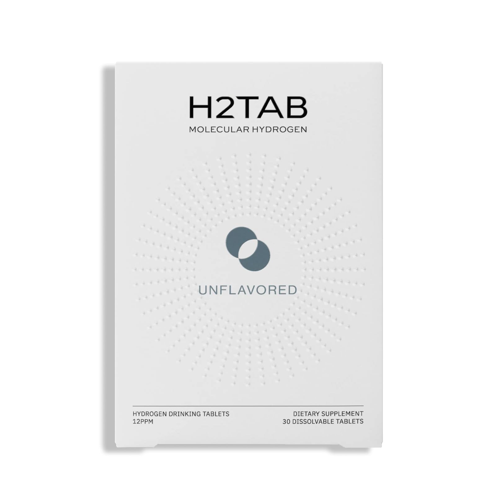 H2Tab Molecular Hydrogen Water Drinking Tablets, 30 Count 30 (Pack of 1)