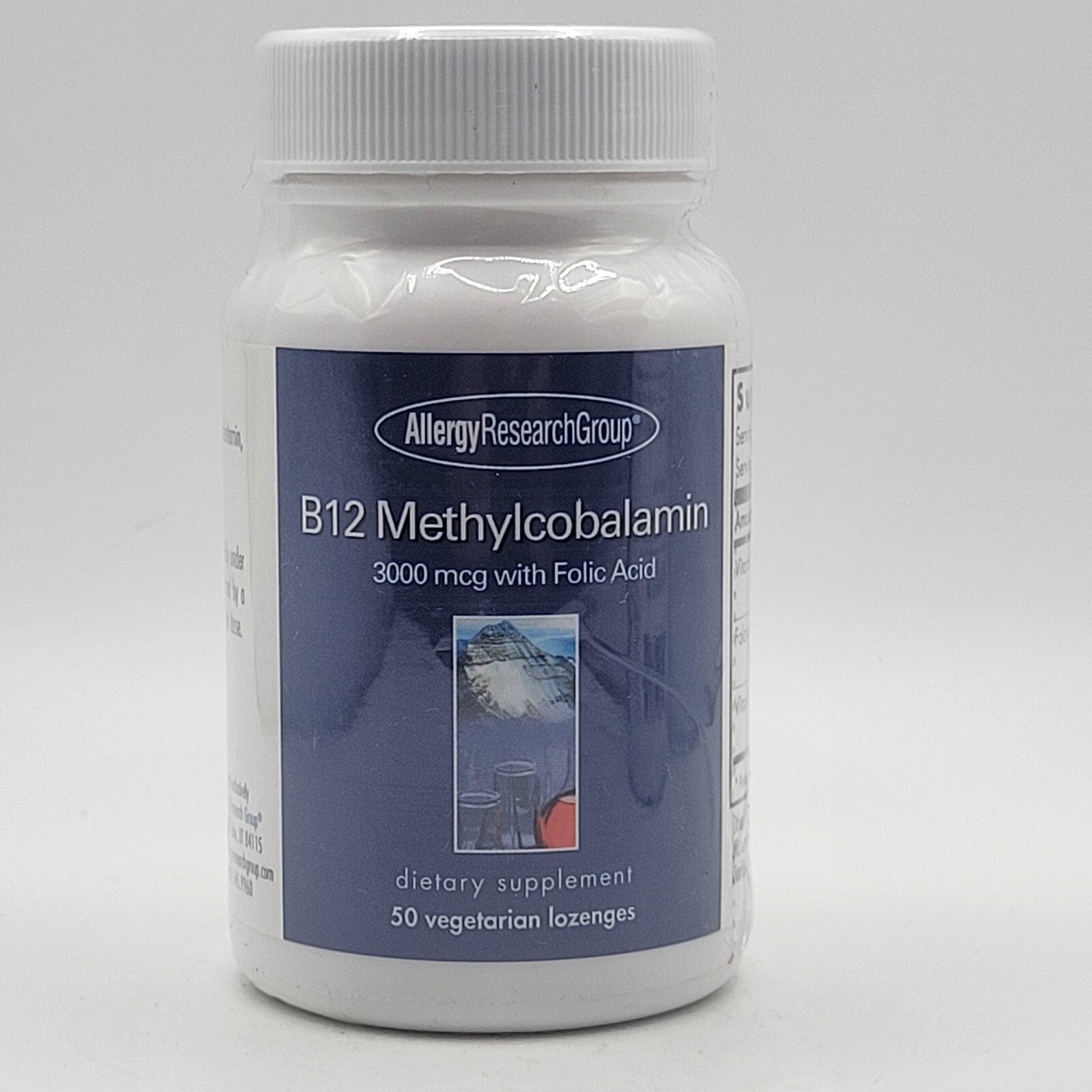 Allergy Research Group Vitamin B12 Methylcobalamin 50 Lozenges Folic Acid