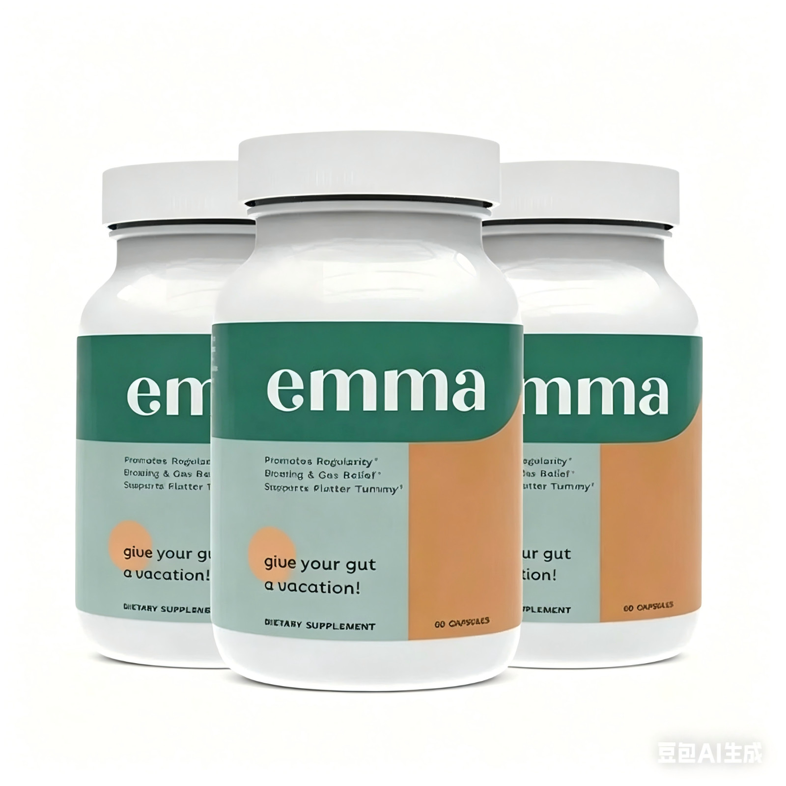 3 Leaky Emma Gut Health nutritional supplement 180 Capsules made for Bloating Re