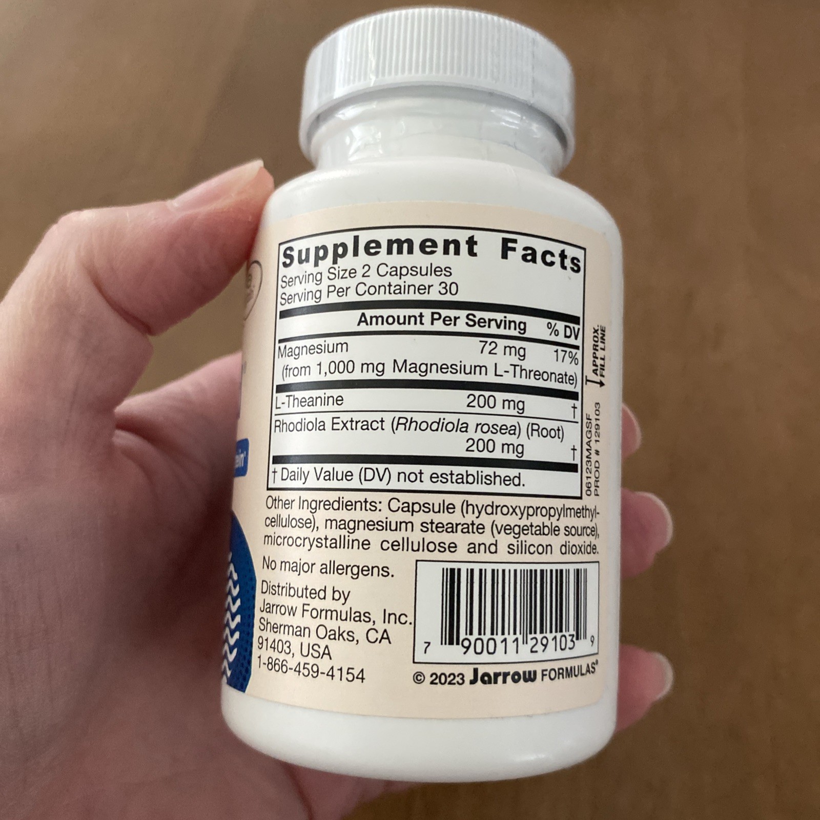 Jarrow Formulas Vegan MagMind, “Stress Resistance” 60 CAPS, exp 06/27
