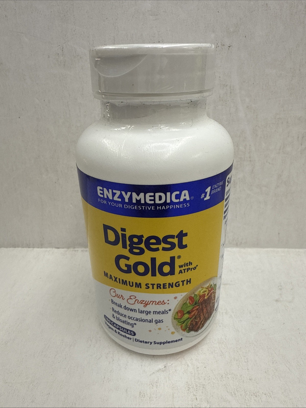 Enzymedica Digest Gold Maximum Strength W/ ATP Pro 180 Capsule Digestive Support