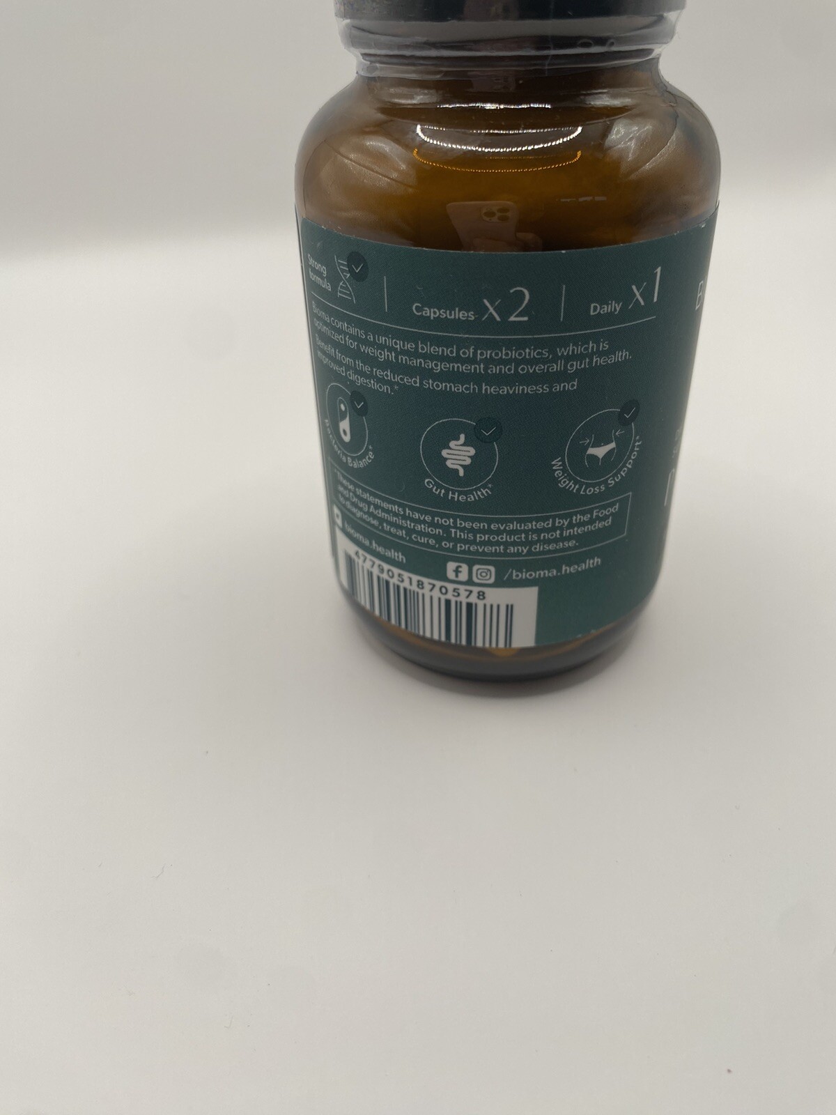 BIOMA Probiotics 60 Capsules/30 Day Supply Exp 1/2026- New/Sealed! Free Shipping