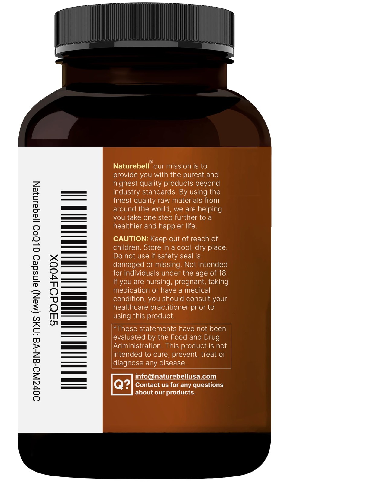 NatureBell CoQ10 100mg with Omega 3, 240 Capsules | 240 Count (Pack of 1)