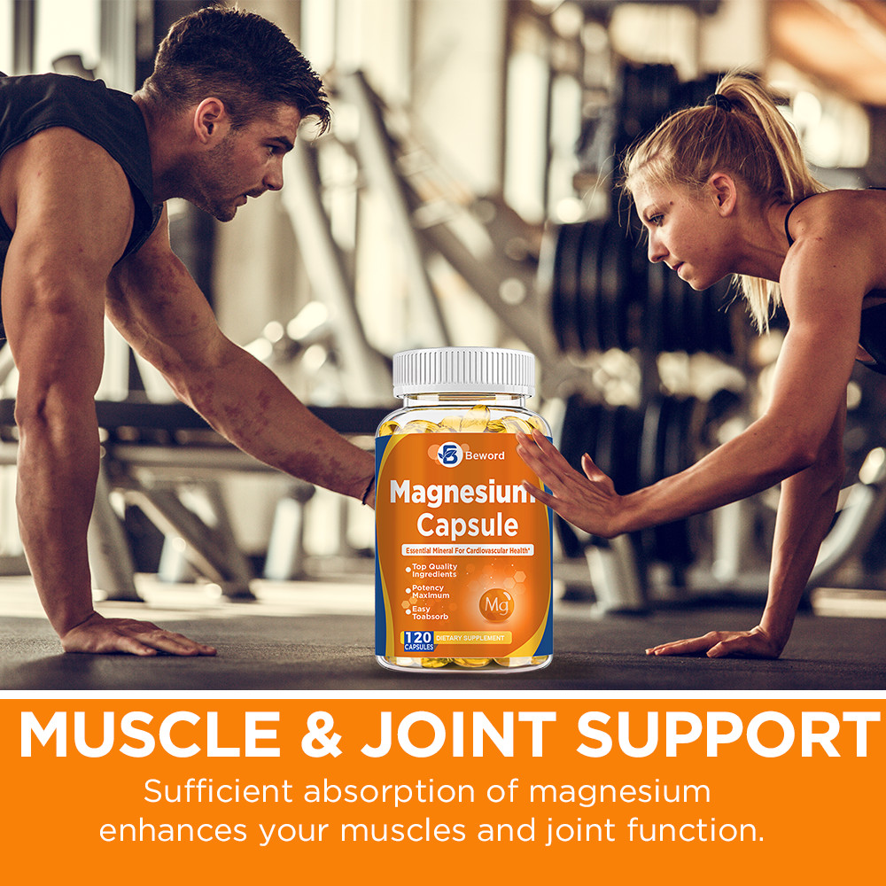 Magnesium Glycinate 500mg 120 Pills Sleep Support, Stress Relief & Bone Care