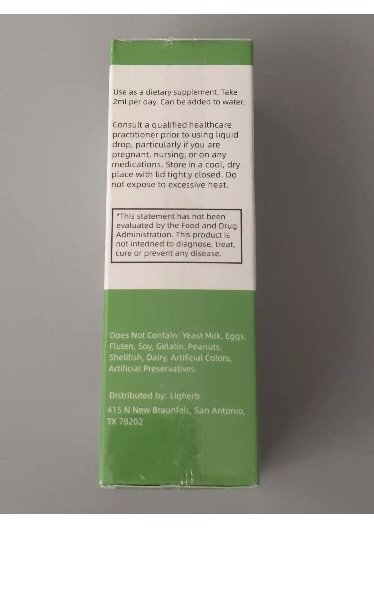 Liqherb Magnesium Threonate Drops 2oz Lemon Flavor Expires 10/2025 – 30 Servings