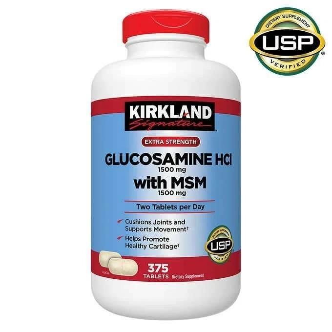 Kirkland Glucosamine with MSM, 375 Tablets-fresh long expiry