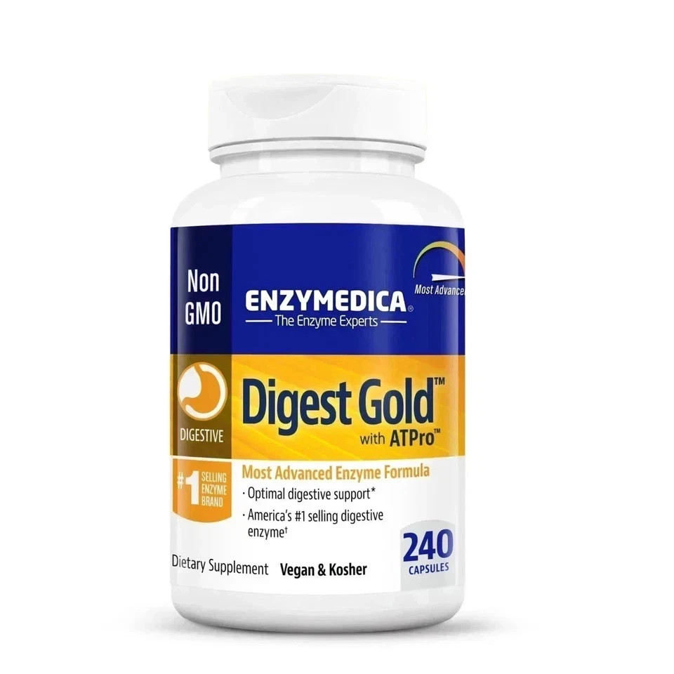 Enzymedica Digest Digestive Gold Support Supplement – 240 Capsules Free Shipping
