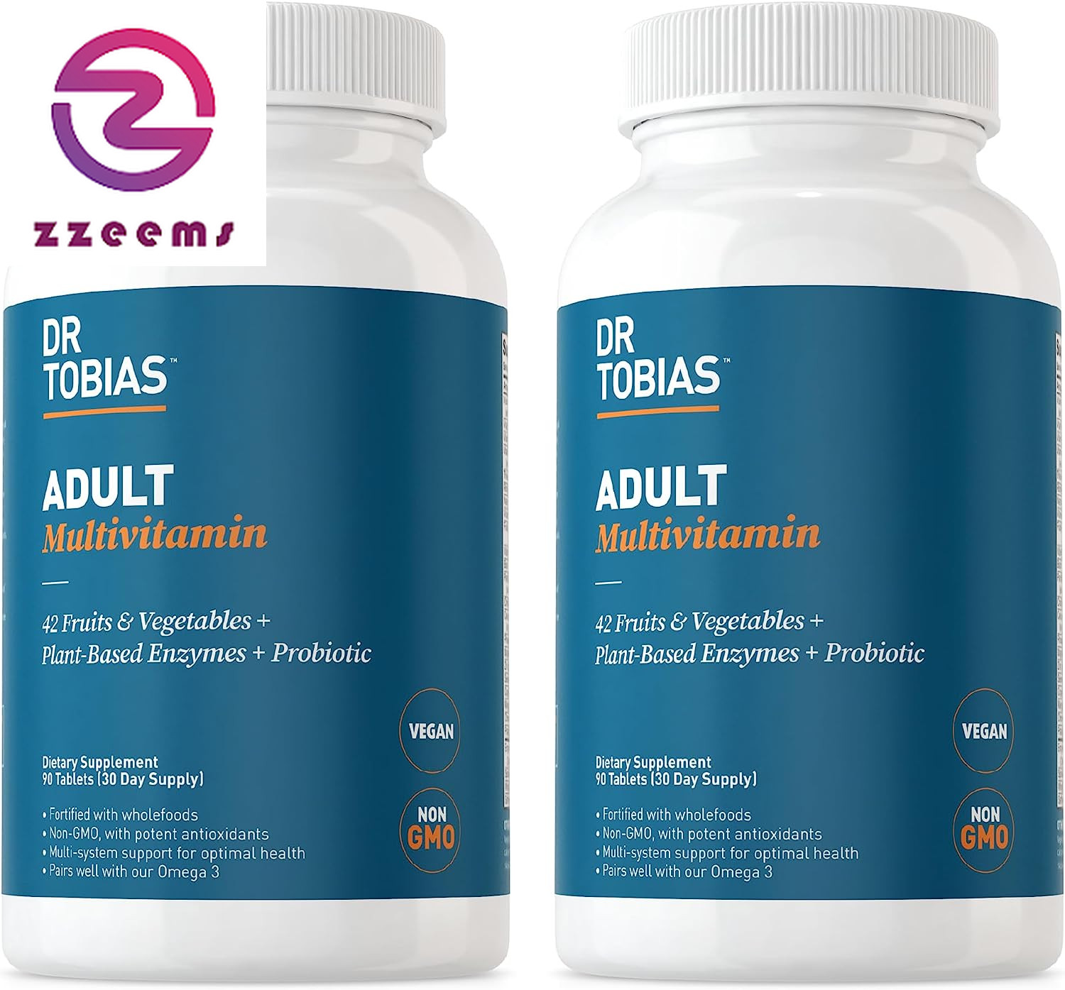 Adult Multivitamin for Women & Men, Energy & Immune Support from 42 Fruits & Veg