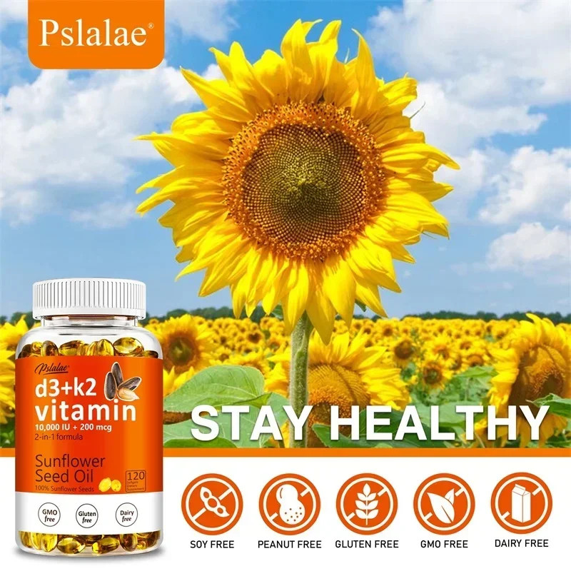 Vitamin D3+K2 120pcs – Promotes Bone, Cardiovascular Health, Support Immunity