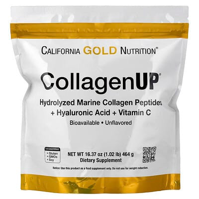 California Gold Nutrition, CollagenUP®, Hydrolyzed Marine Collagen Peptides