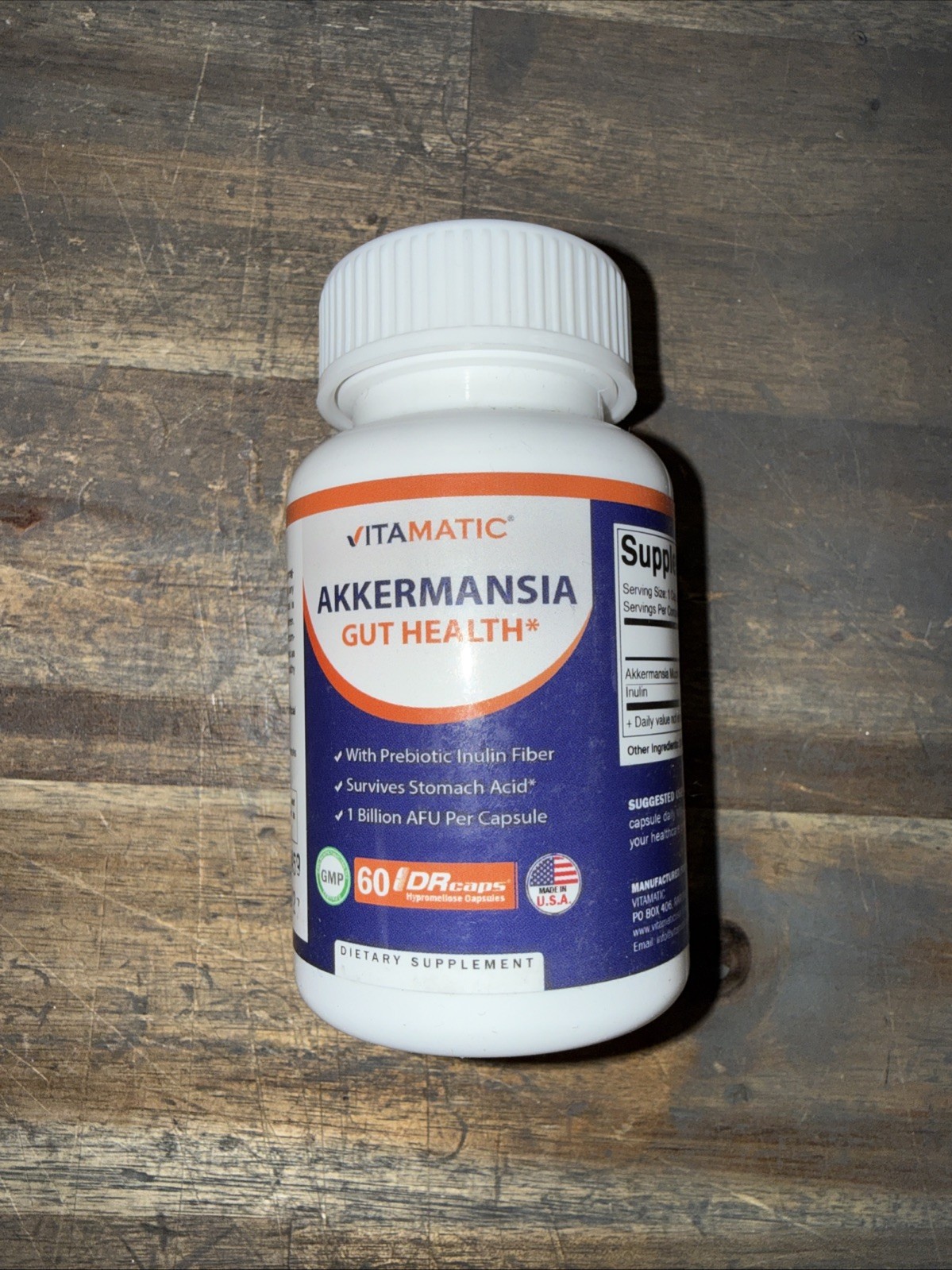 Vitamatic Akkermansia Muciniphila G… – 60 DR Capsules (Delayed Released) 07/27