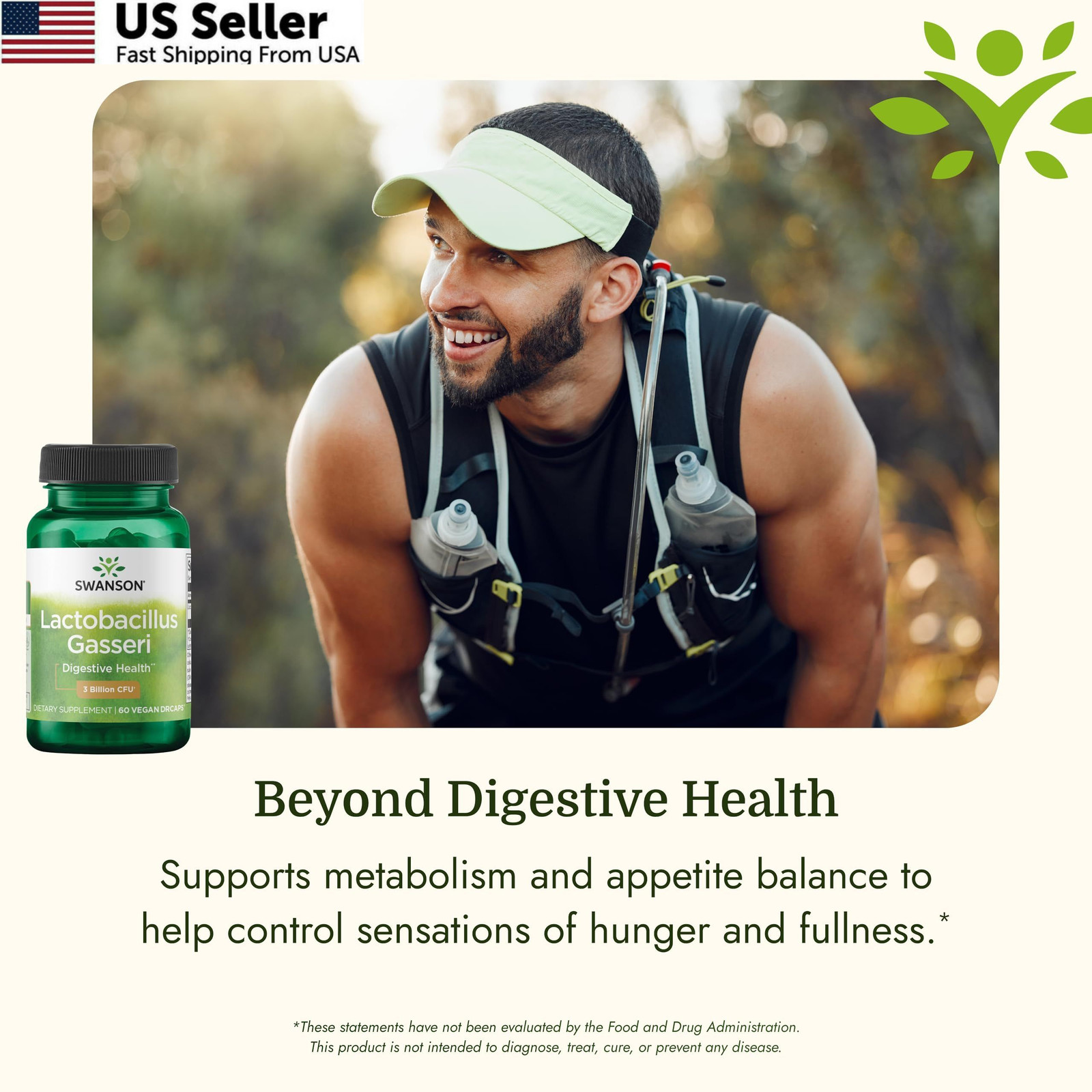 Swanson Lactobacillus Gasseri Probiotic for Adults 60 Count (Pack of 1)