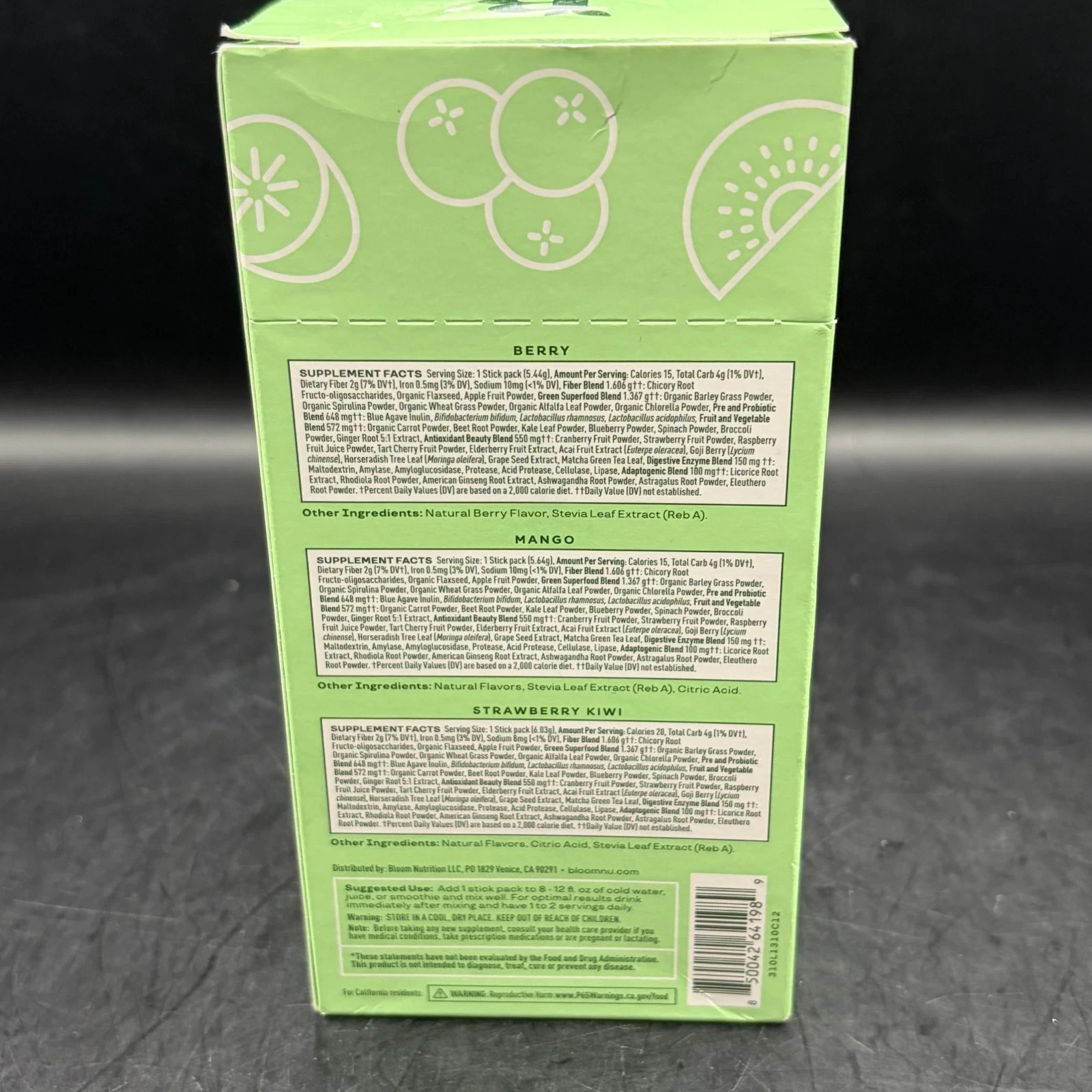BLOOM NUTRITION Greens and Superfoods Limited Edition – 3.86oz/18ct