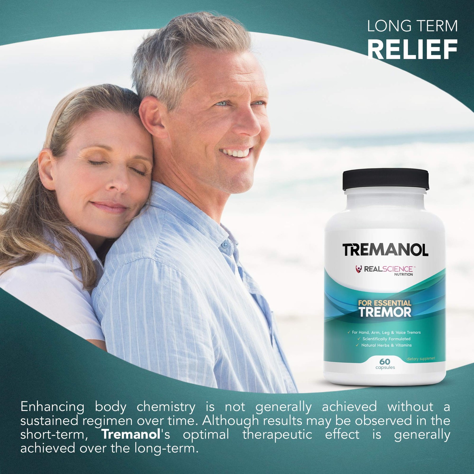 Tremanol – All Natural Essential Tremor Herbal Supplement – May Provide Long-