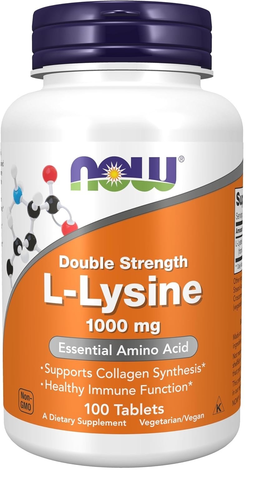 NOW Foods L-Lysine 1,000 mg 100 Tablets