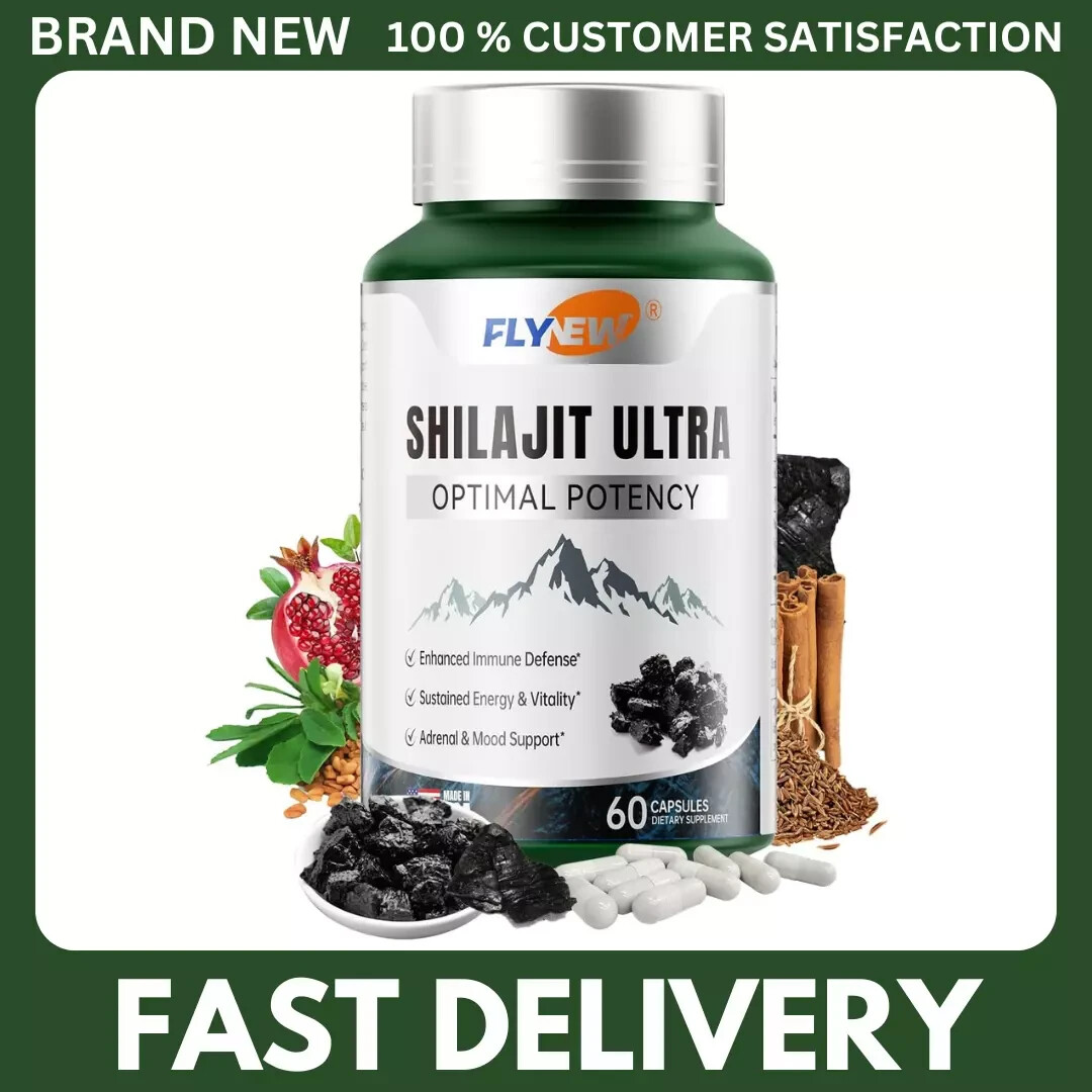 Flynew Shilajit Ultra Optimal Potency, Shilajit Extract with L-Arginine, (Pure)
