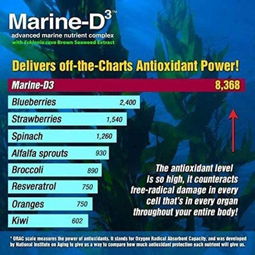 Marine Essentials | Marine-D3 | Anti-Aging | Omega-3 | 4 Bottles (240 Capsules)