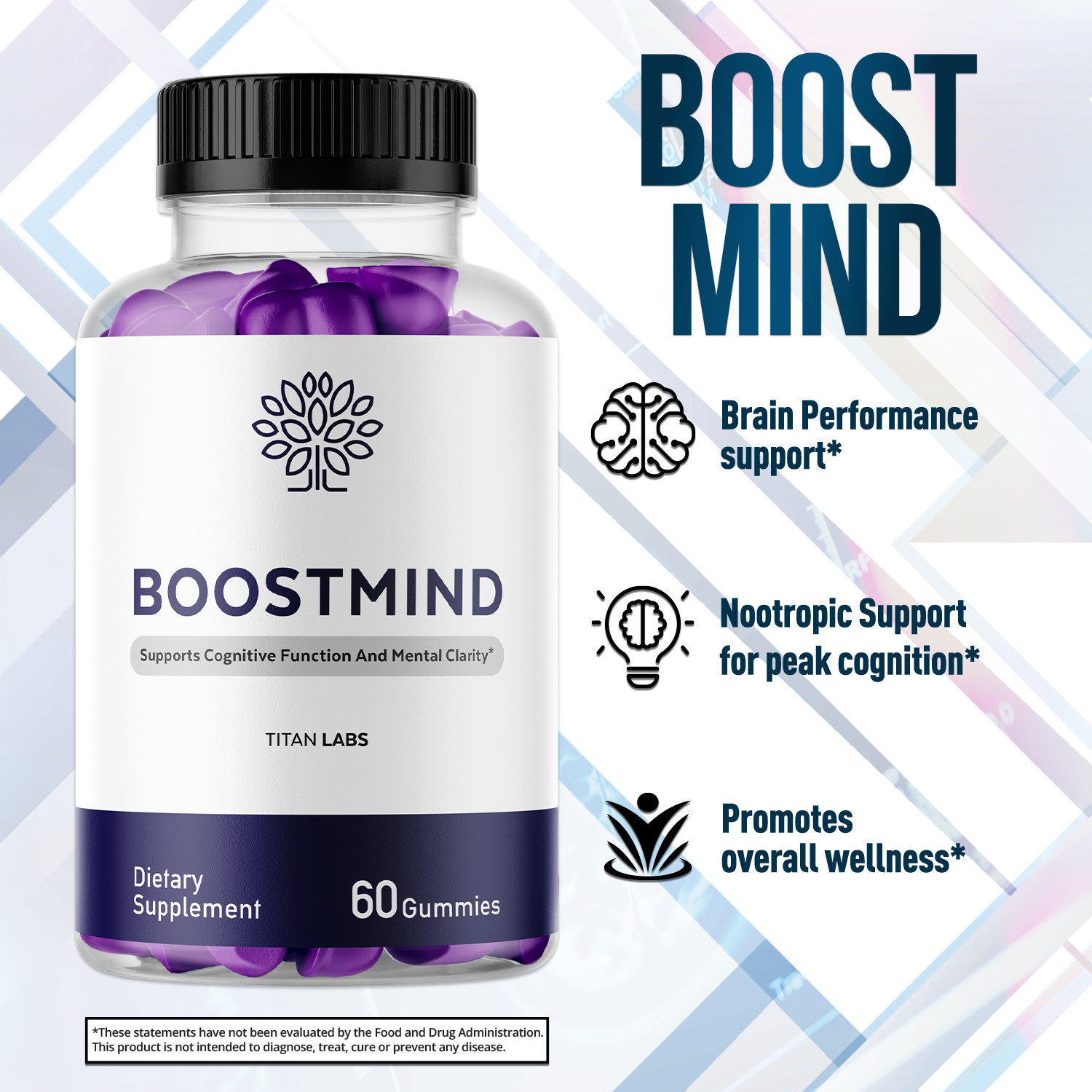 (5 Pack) Boostmind Gummys Advanced Brain Support Vitamin Boost Mind 300 Gummies