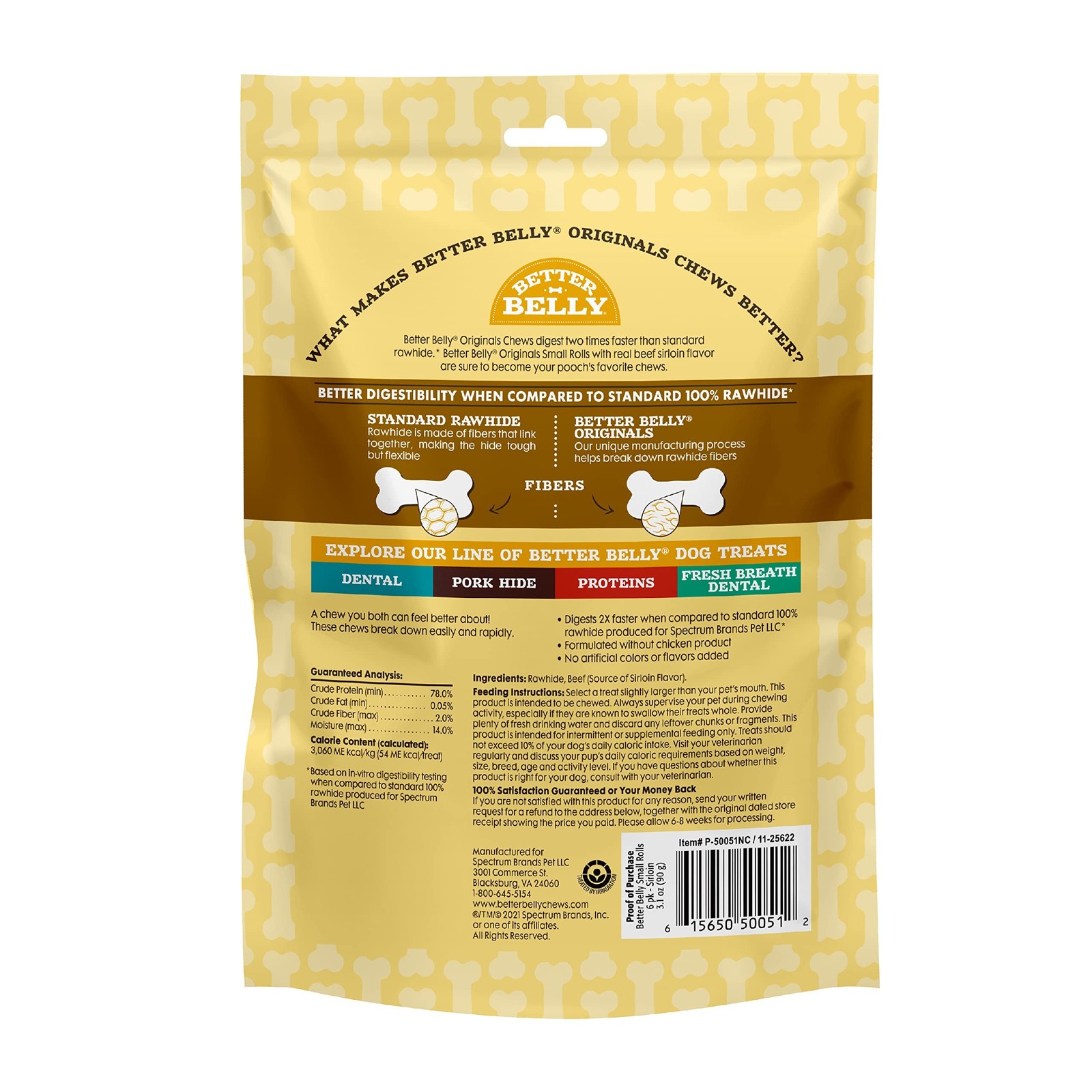 Better Belly Roll, Beef Sirloin, 3.1 Oz (Pack of 2) 1 Count (Pack of 12)