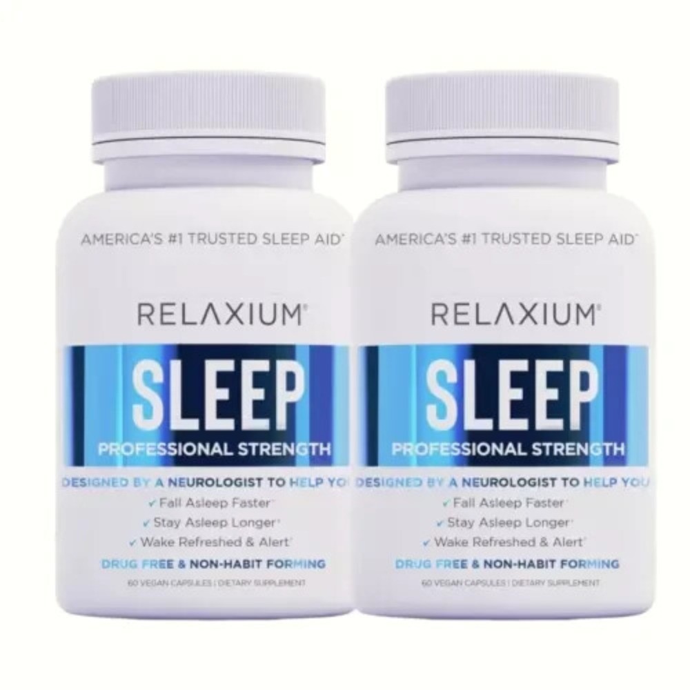 New Relaxium Sleep Natural Nutritional Supplement for Better Sleep – 60 Caps