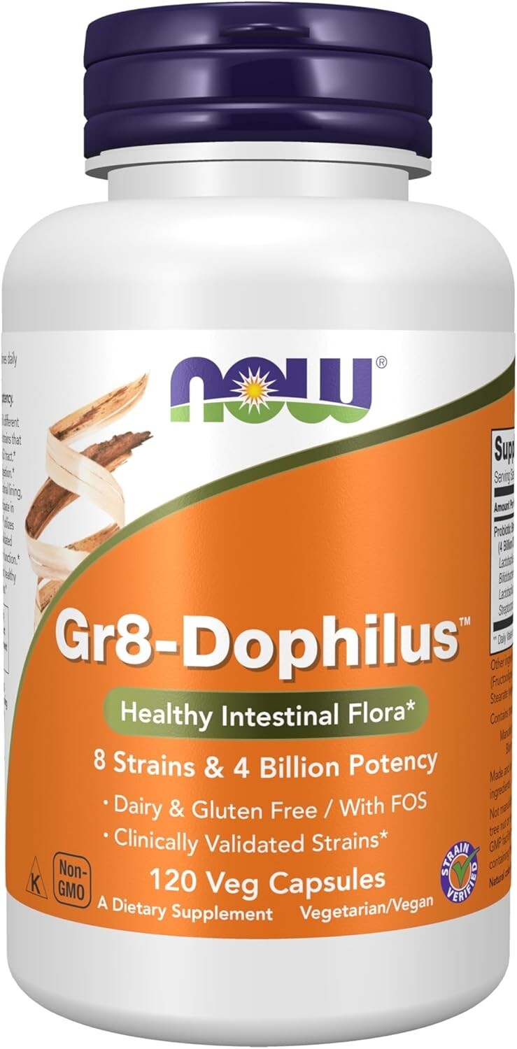 NOW FOODS Gr8-Dophilus 120 Veg Capsules