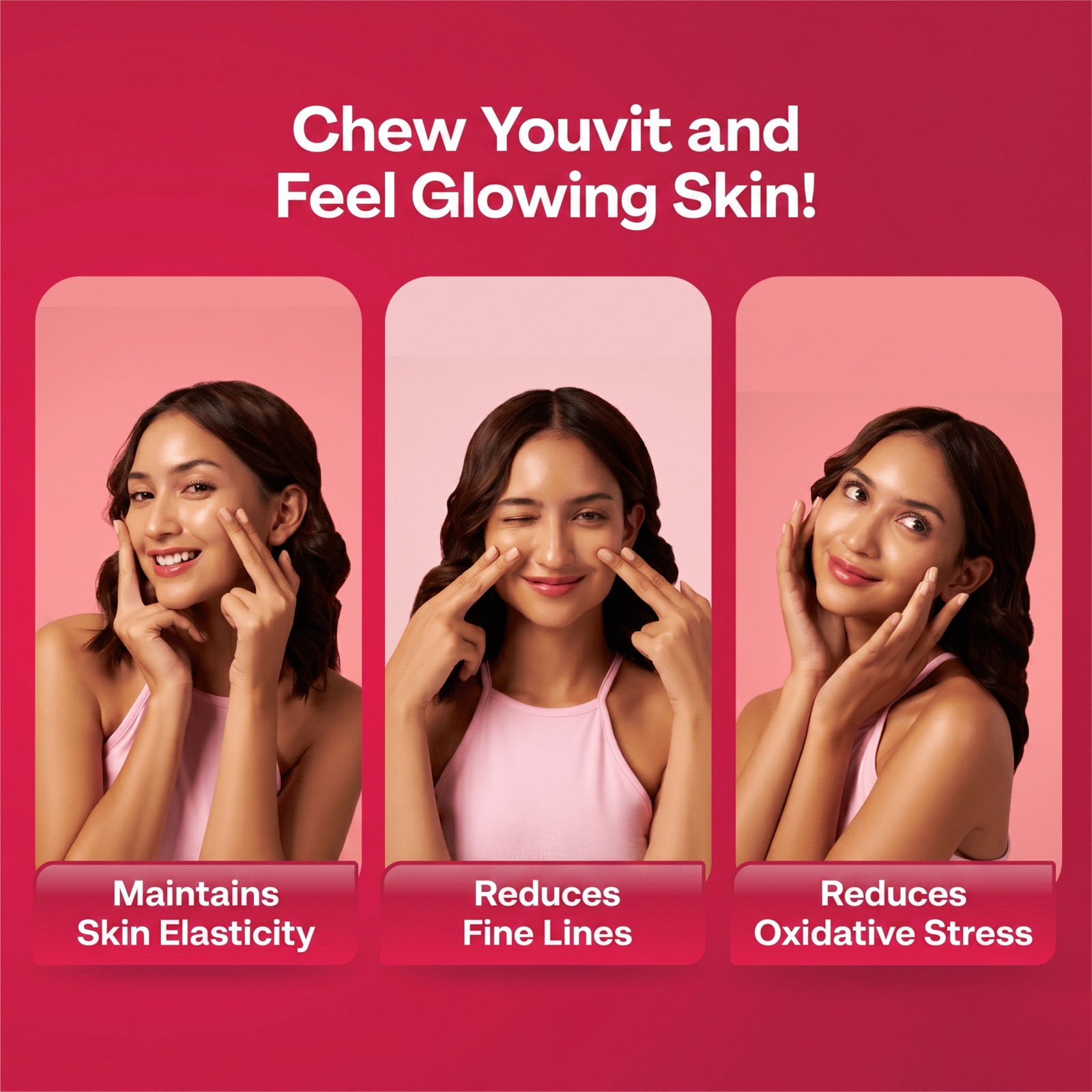 Youvit Collagen Gummies 14 Day Supply 2 Pack Anti Aging for Smooth Firm Skin Pro