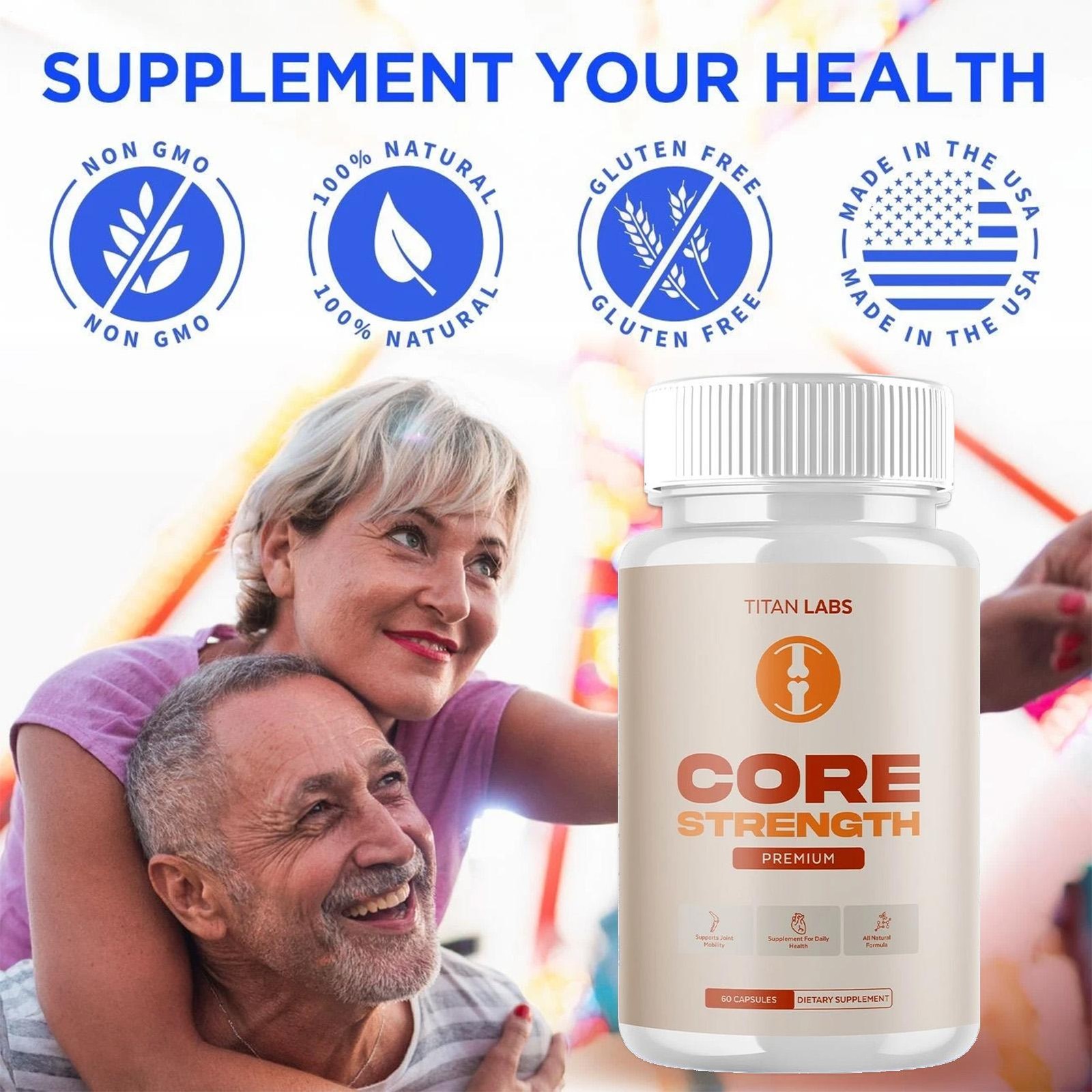 (3 PACK) Core Strength Joint Support Advanced Formula CoreStrength 180 Capsules