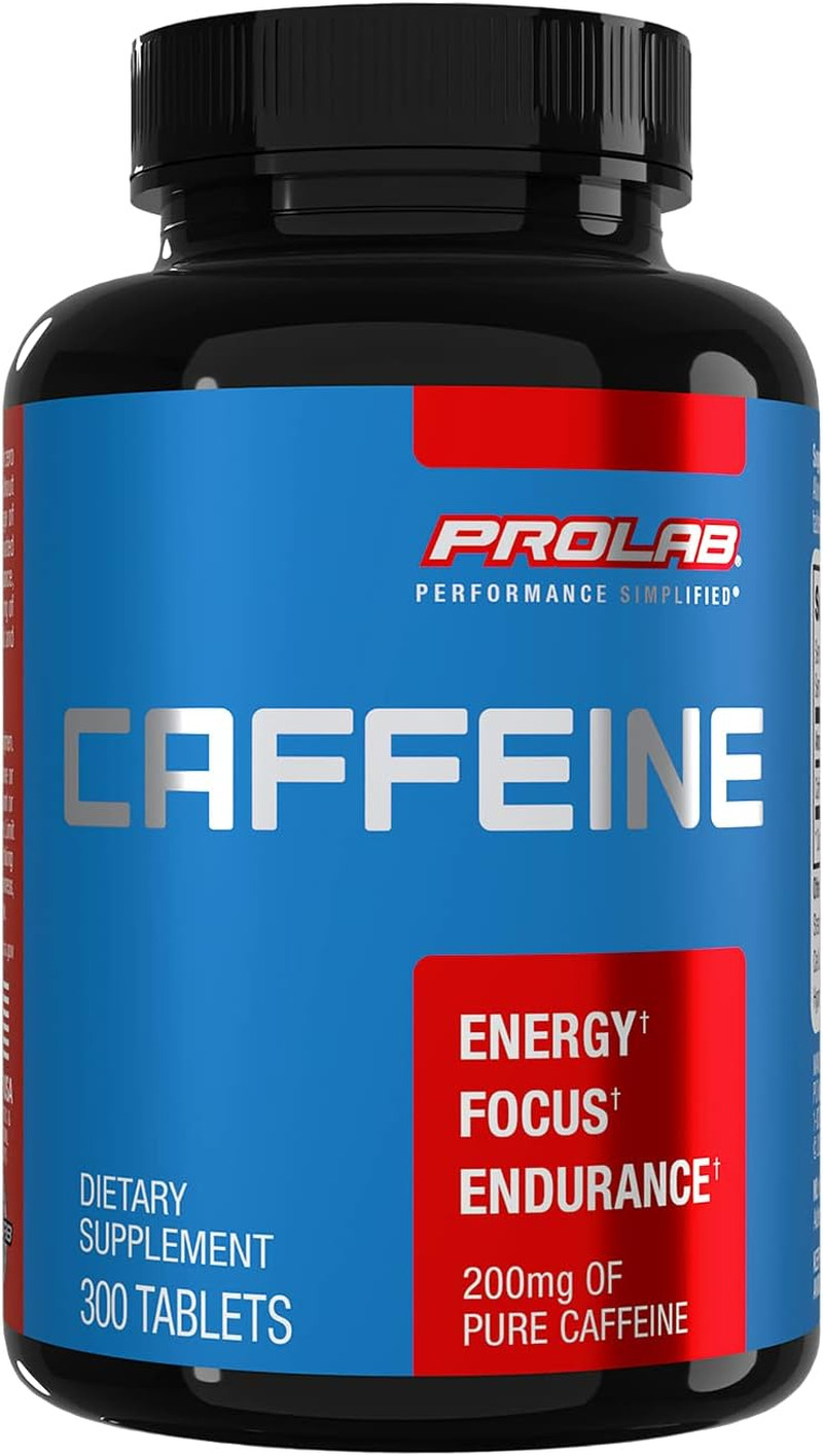 Caffeine 200Mg, Energy, Focus & Endurance, Pre-Workout (300 Count)