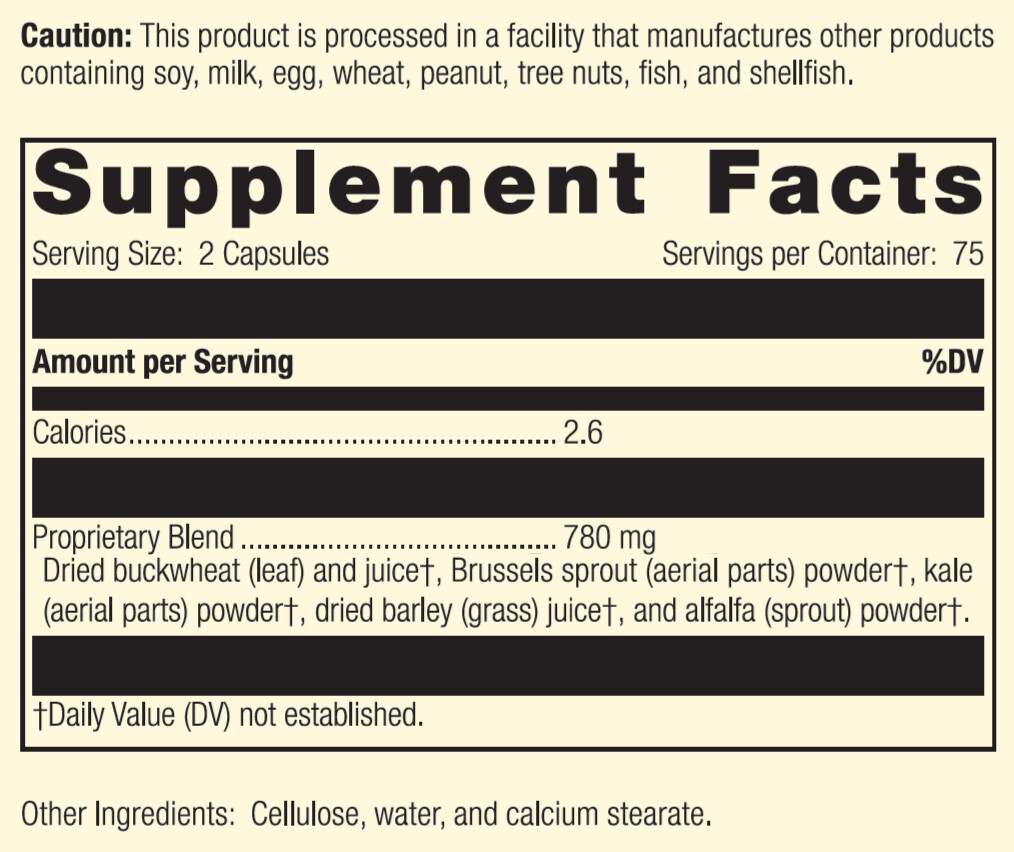 Standard Process – SP Green Food – 150 Capsules