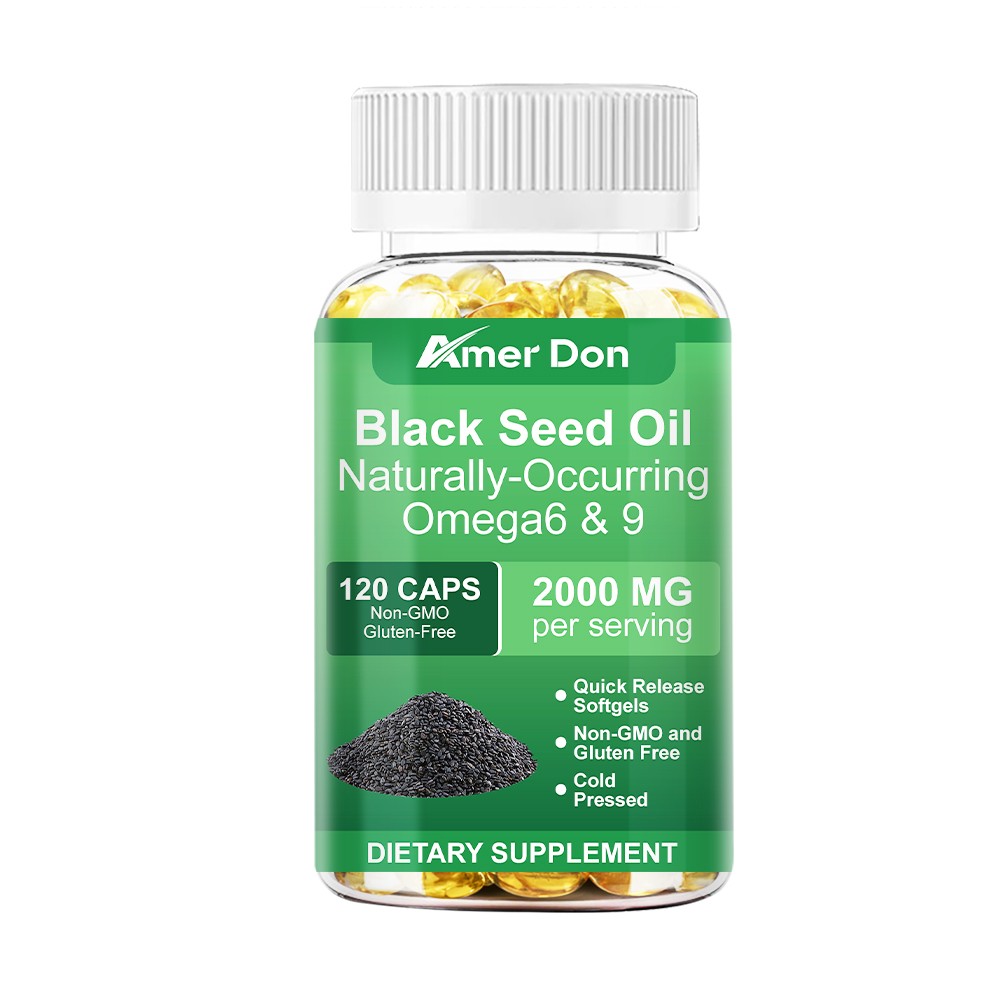 Black Seed Oil 2000mg | 120 Softgel Capsules | Nigella Sativa | Non-GMO, Vegan