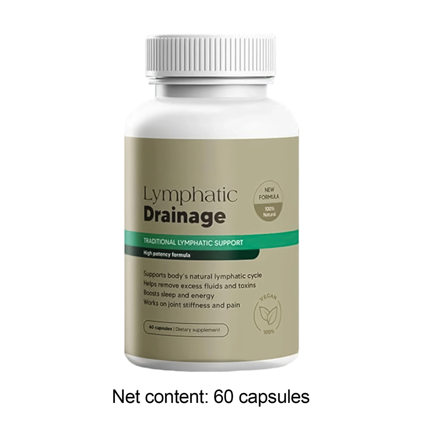 Lymphatic Sculptique Drainage Capsules , New Maximum Potency Formula , 60 Capsul