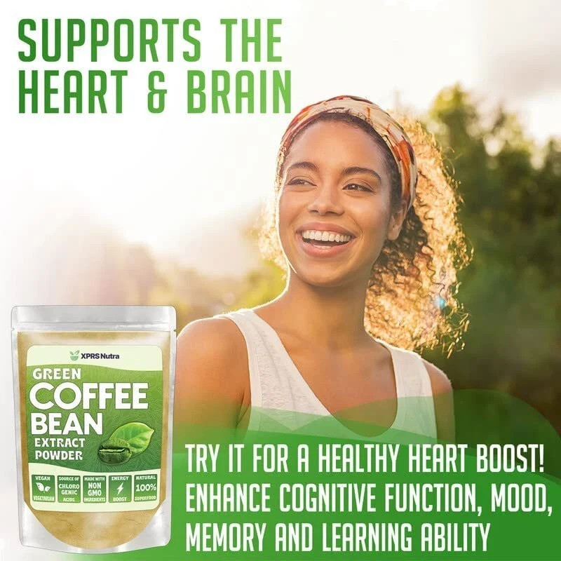 GREEN COFFEE BEAN EXTRACT POWDER Clean Energy Weight Management Chloregenic Acid