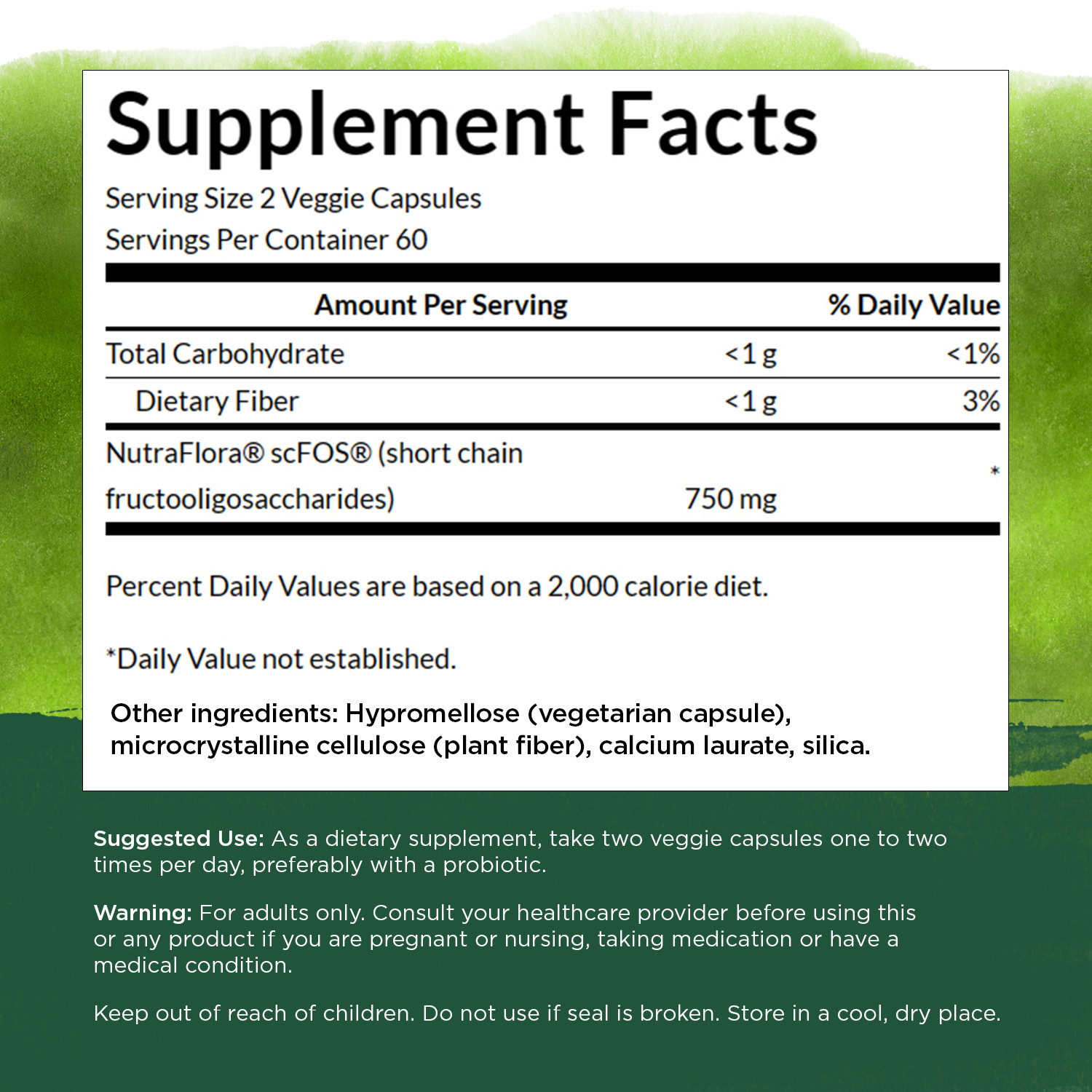 Swanson Prebiotic Capsules – Promotes Friendly Flora Support & Overall Digest…