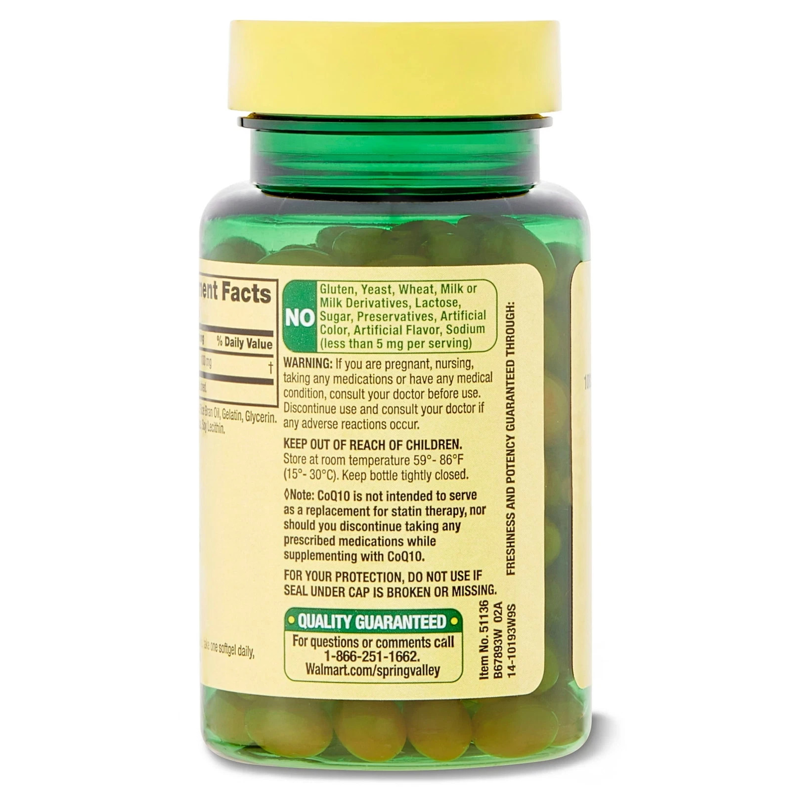 3x Spring Valley Rapid-Release CoQ10 Heart Health 180 Softgels 100 mg, exp 07/27