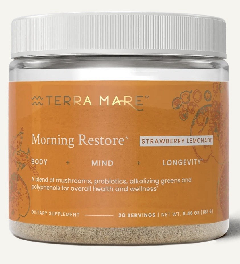 Authentic ~Terra Mare Morning Restore Wellness Strawberry Lemonade, Longevity
