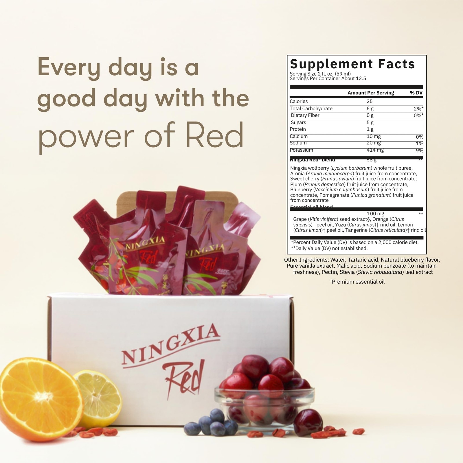 Young Living Ningxia Red Supplement – Fortify Revitalize – 30 Pack, 2 fl oz